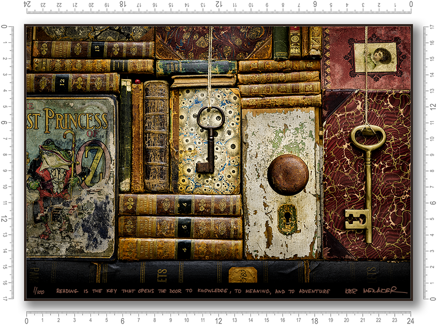 Reading is the key that opens the door to knowledge, to meaning, and to adventure - Igor Menaker Fine Art Photography