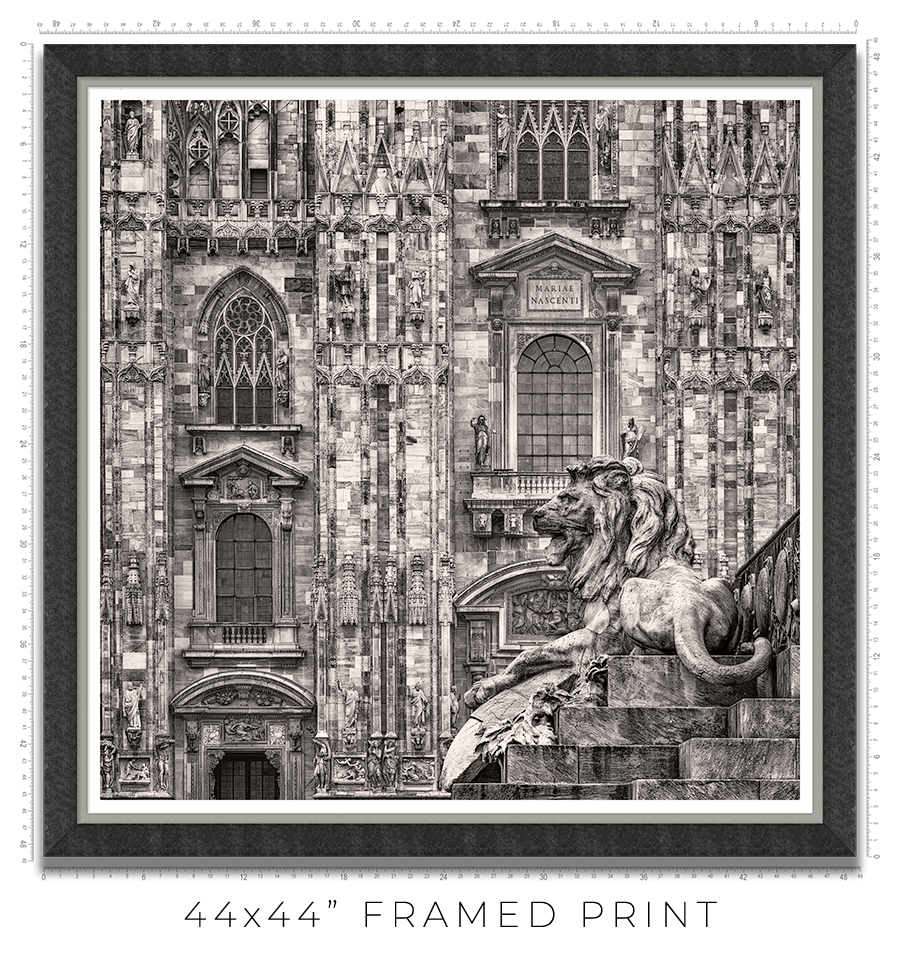 Milan Duomo Lion - Igor Menaker Fine Art Photography