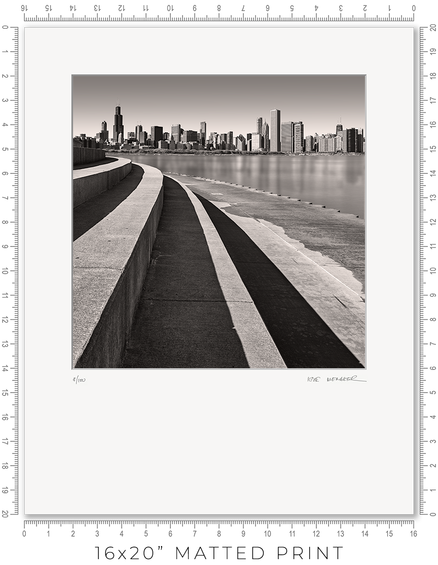 Chicago Skyline From Adler Planetarium - Igor Menaker Fine Art Photography