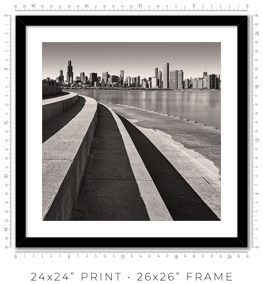 Chicago Skyline From Adler Planetarium - Igor Menaker Fine Art Photography