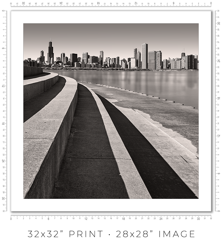 Chicago Skyline From Adler Planetarium - Igor Menaker Fine Art Photography