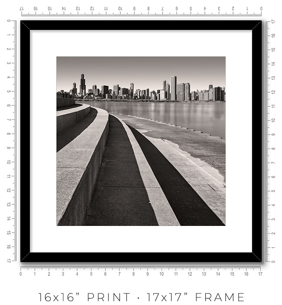 Chicago Skyline From Adler Planetarium - Igor Menaker Fine Art Photography