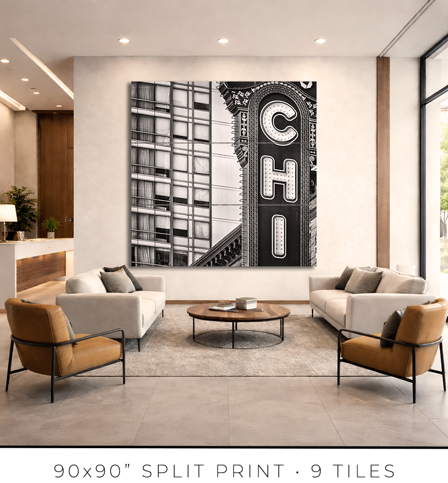 Chicago Theater Vertical Sign - Igor Menaker Fine Art Photography