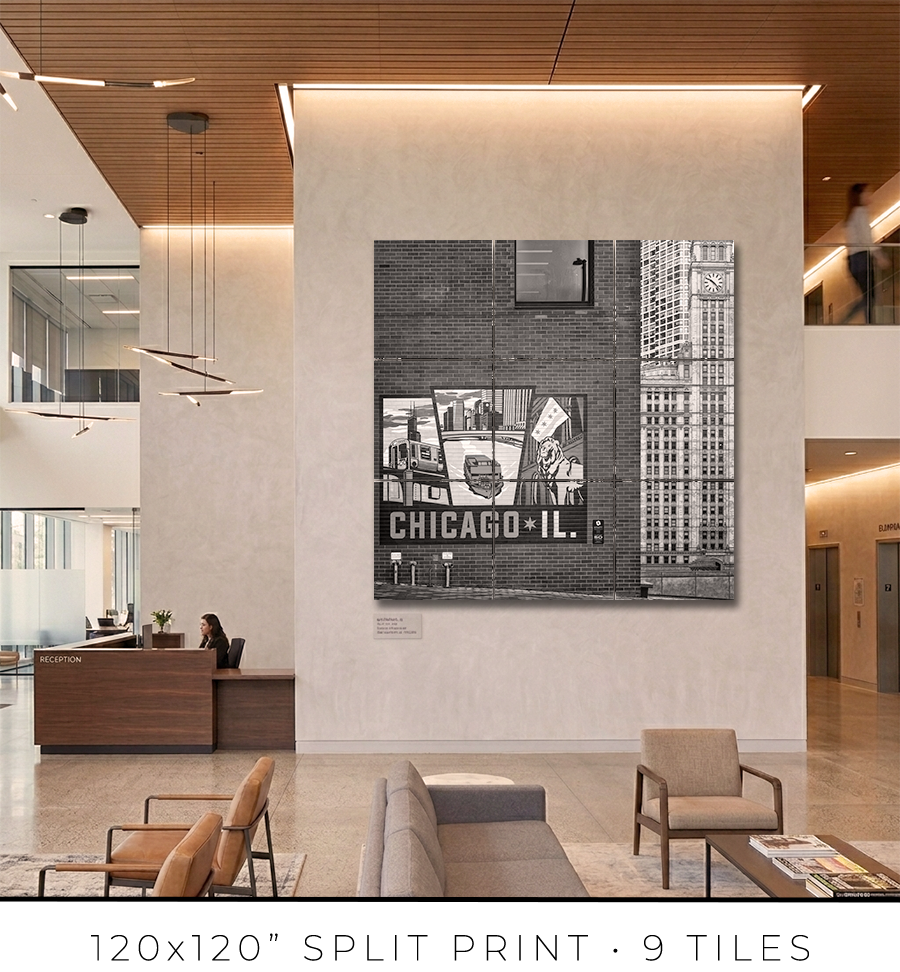 Chicago Travel Decal Mural - Igor Menaker Fine Art Photography