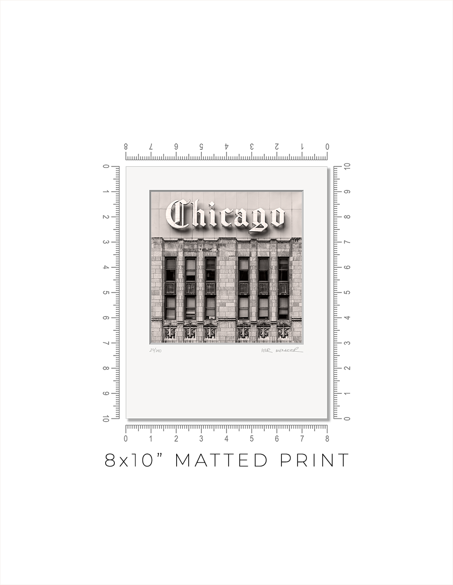 Chicago Tribune Sign - Igor Menaker Fine Art Photography