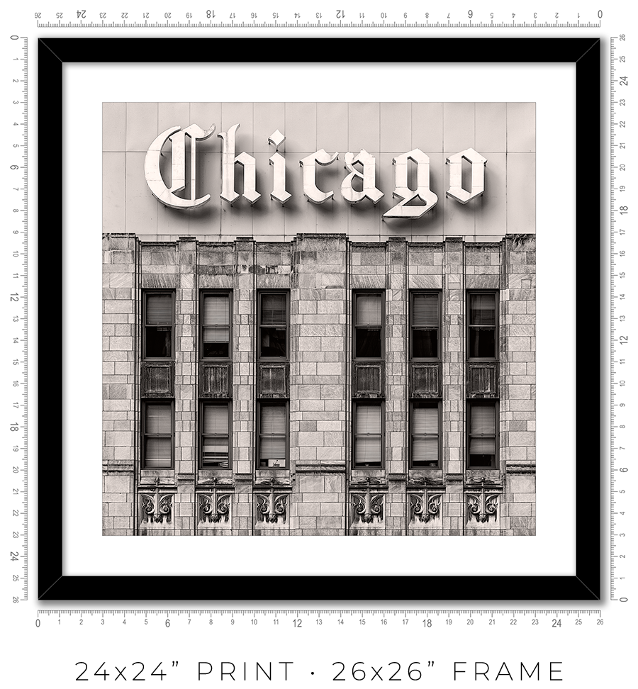 Chicago Tribune Sign - Igor Menaker Fine Art Photography