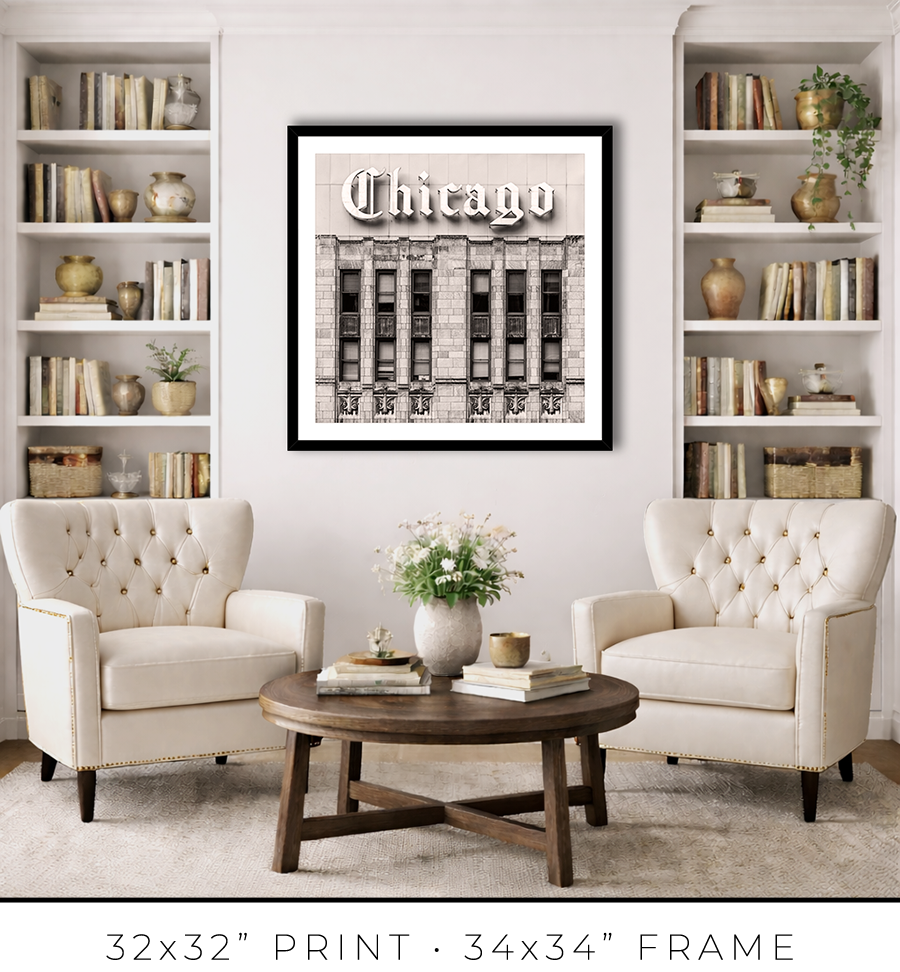 Chicago Tribune Sign - Igor Menaker Fine Art Photography