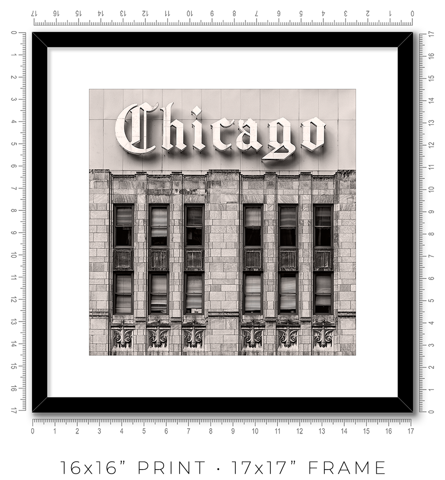 Chicago Tribune Sign - Igor Menaker Fine Art Photography