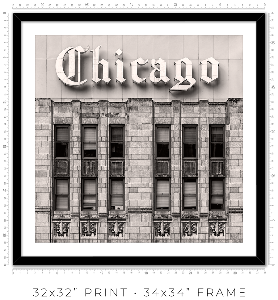 Chicago Tribune Sign - Igor Menaker Fine Art Photography