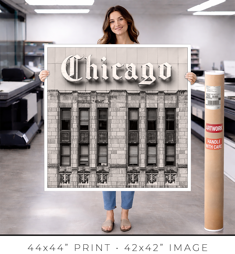Chicago Tribune Sign - Igor Menaker Fine Art Photography
