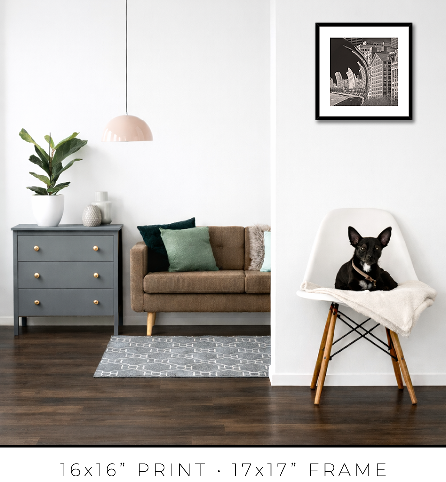 Cloud Gate Michigan Avenue Reflection - Igor Menaker Fine Art Photography