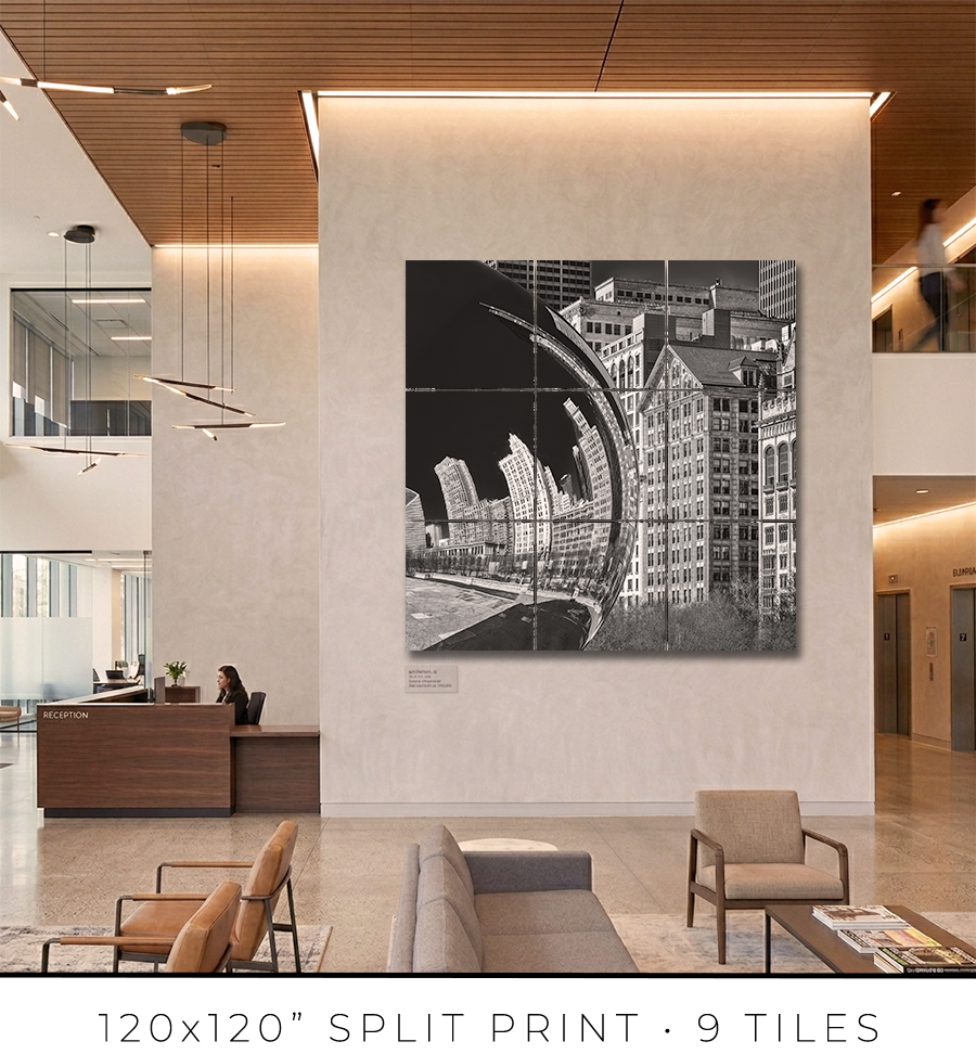 Cloud Gate Michigan Avenue Reflection - Igor Menaker Fine Art Photography