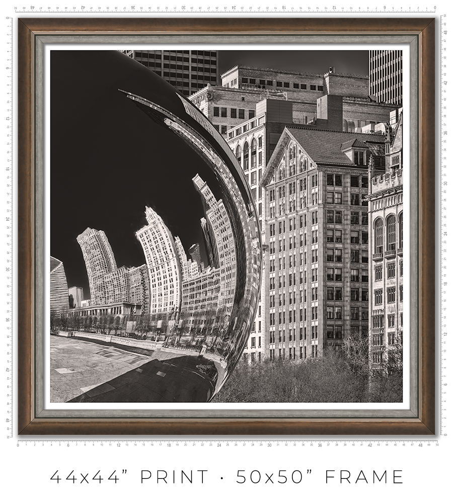 Cloud Gate Michigan Avenue Reflection - Igor Menaker Fine Art Photography