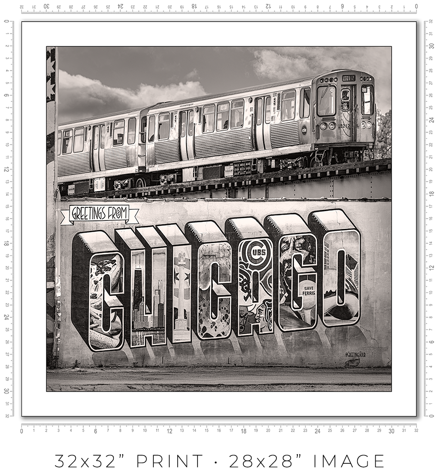 Greetings from Chicago Mural - Igor Menaker Fine Art Photography