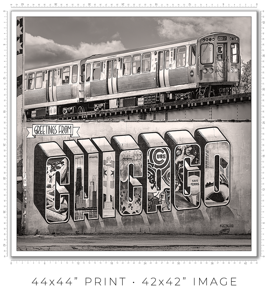 Greetings from Chicago Mural - Igor Menaker Fine Art Photography
