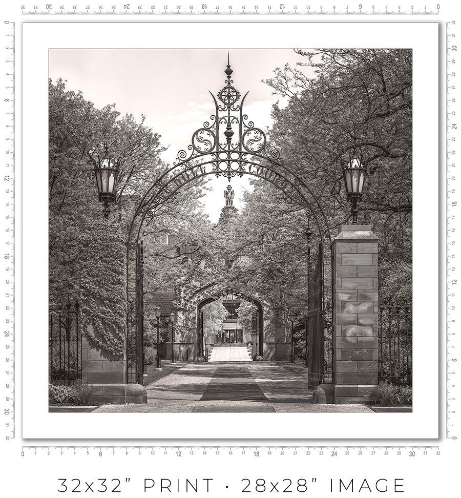 Hull Court Gate at the University Of Chicago - Igor Menaker Fine Art Photography