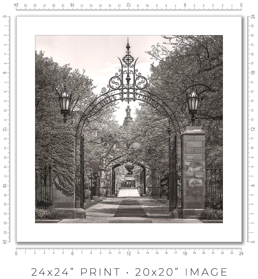 Hull Court Gate at the University Of Chicago - Igor Menaker Fine Art Photography