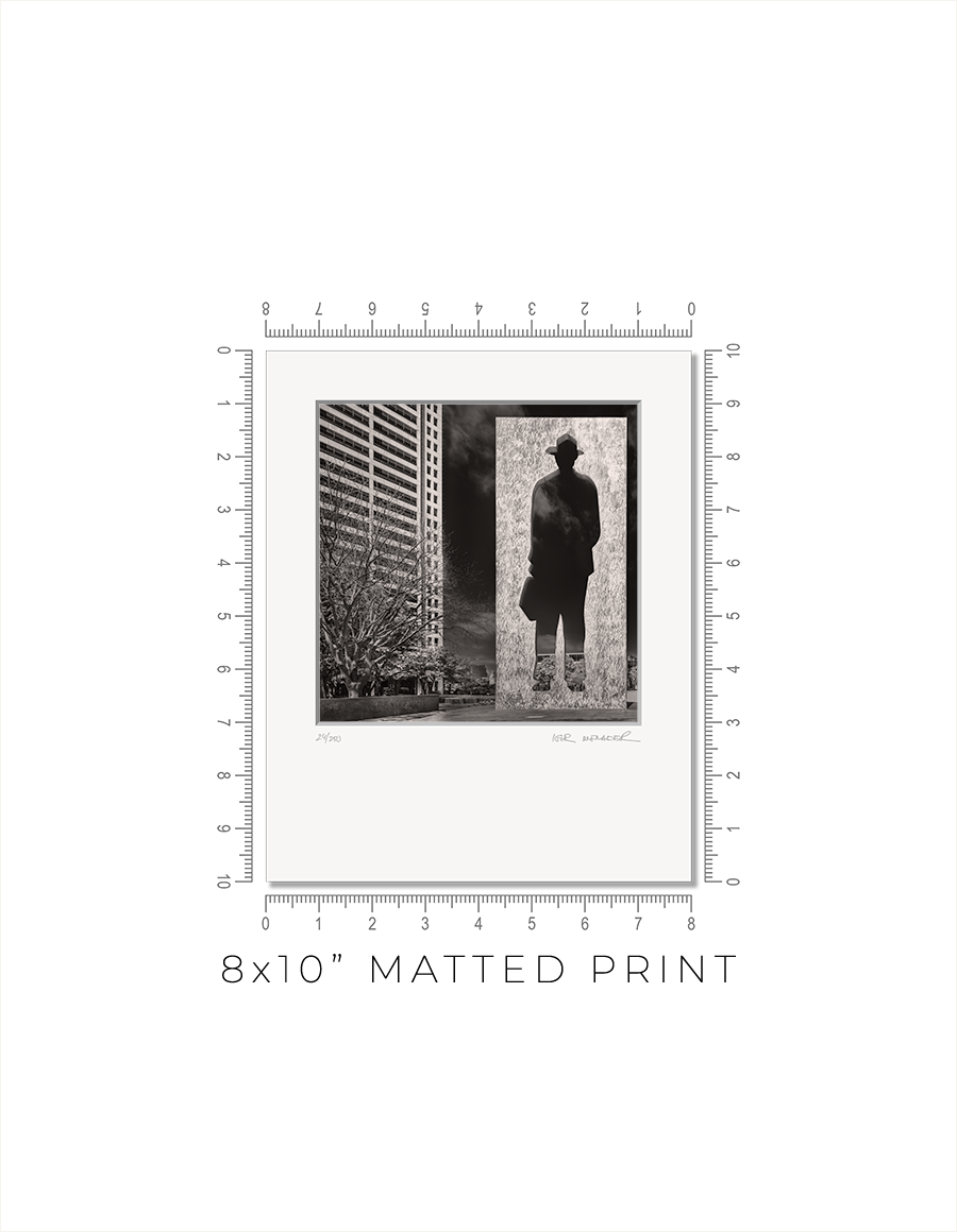 Man With a Briefcase Sculpture in Fort Worth TX - Igor Menaker Fine Art Photography