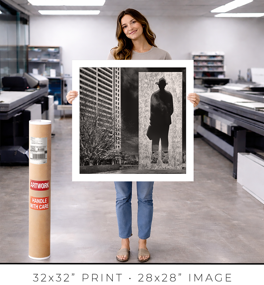 Man With a Briefcase Sculpture in Fort Worth TX - Igor Menaker Fine Art Photography