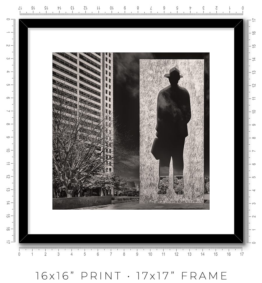Man With a Briefcase Sculpture in Fort Worth TX - Igor Menaker Fine Art Photography