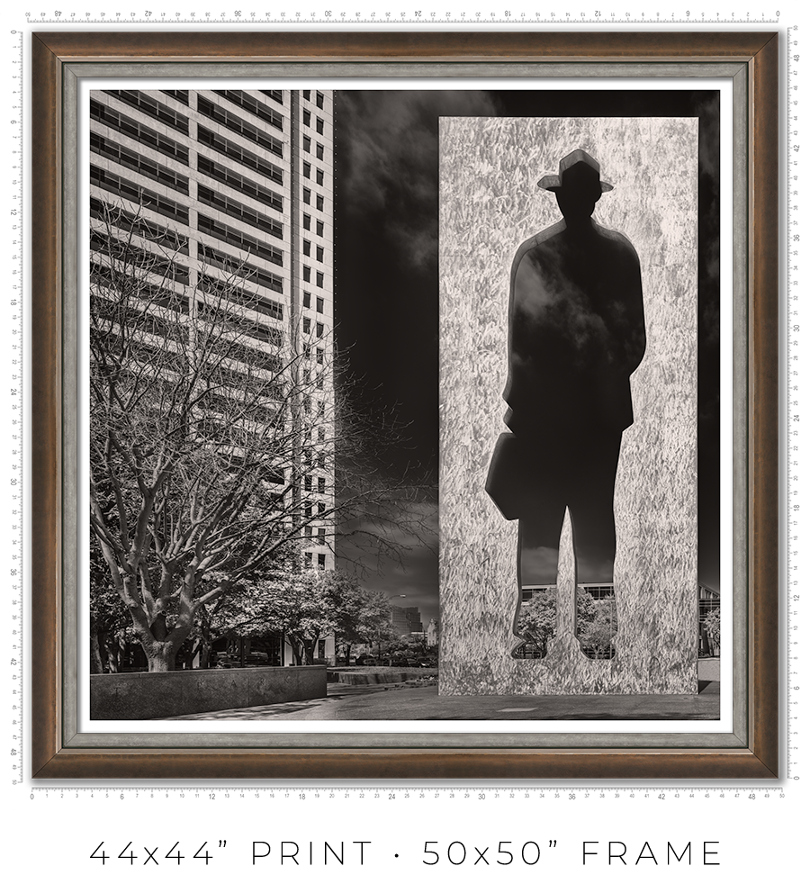 Man With a Briefcase Sculpture in Fort Worth TX - Igor Menaker Fine Art Photography