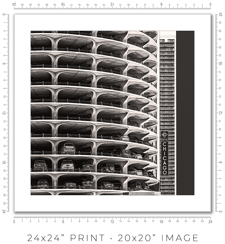 Marina City Parking Garage - Igor Menaker Fine Art Photography