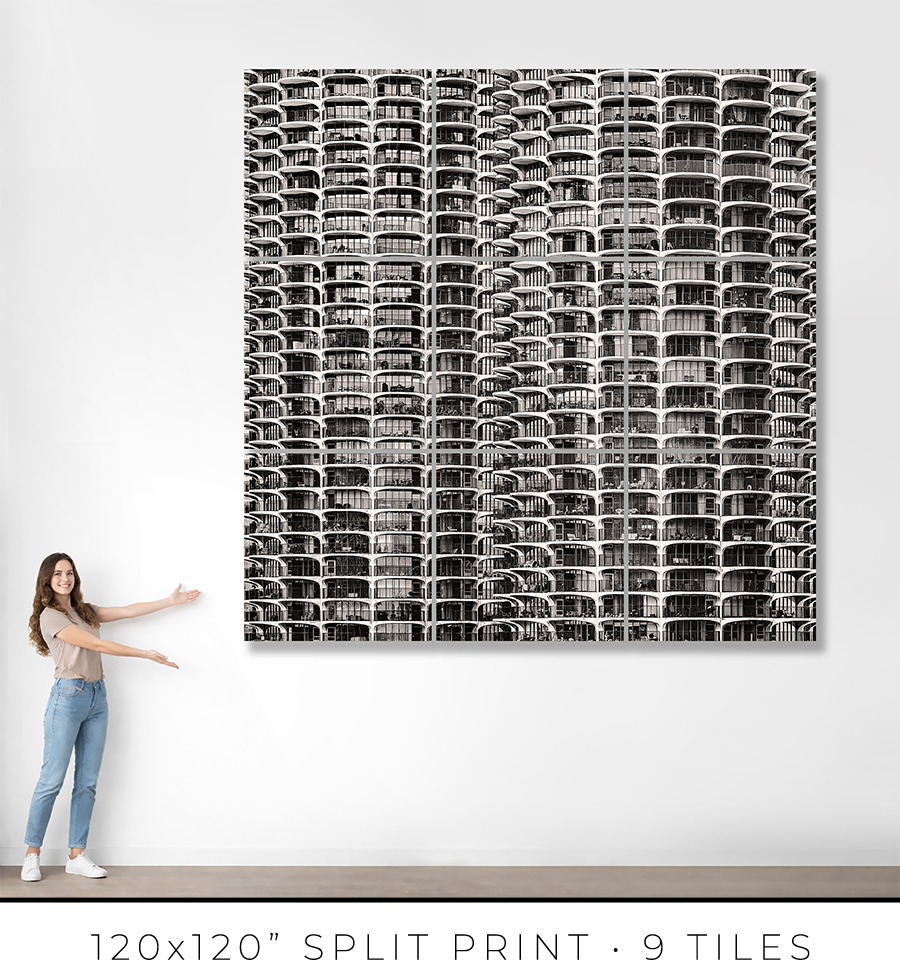 Marina City From London House Rooftop - Igor Menaker Fine Art Photography