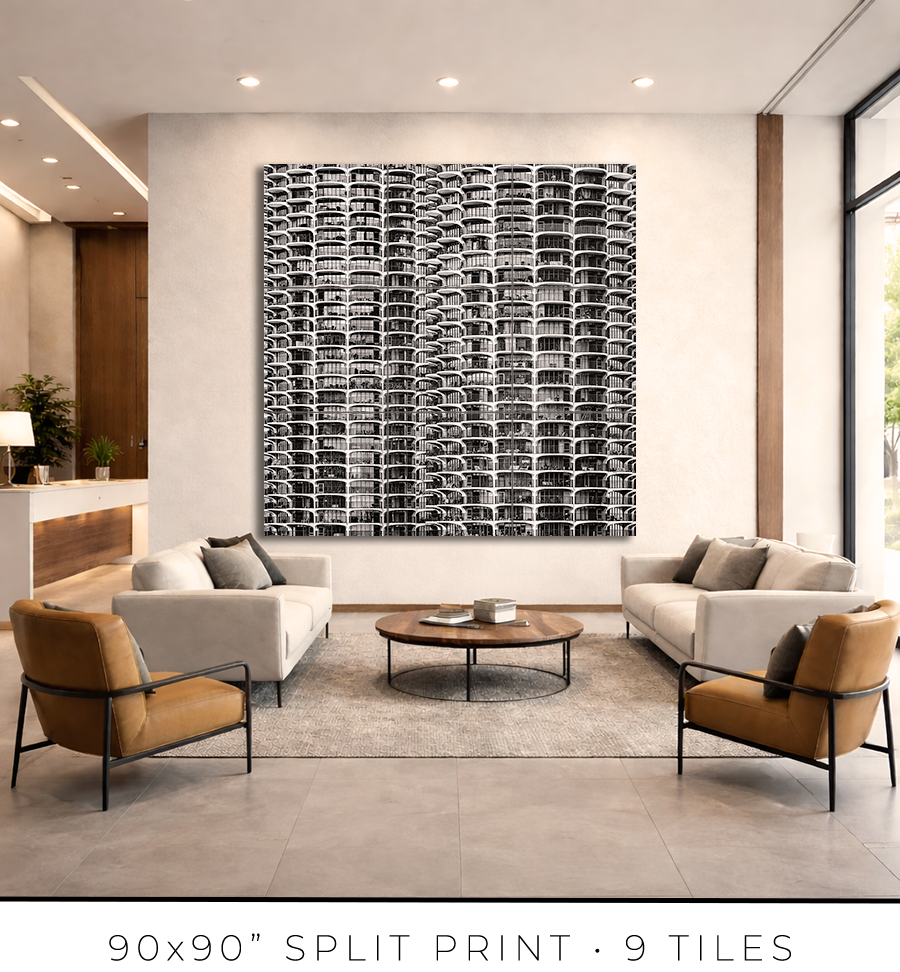 Marina City From London House Rooftop - Igor Menaker Fine Art Photography