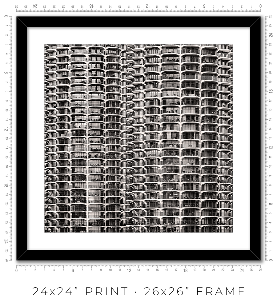 Marina City From London House Rooftop - Igor Menaker Fine Art Photography