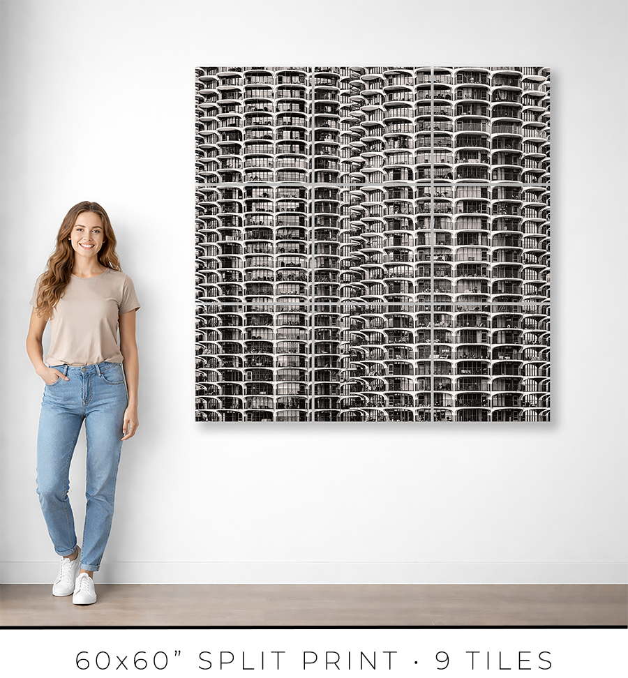 Marina City From London House Rooftop - Igor Menaker Fine Art Photography