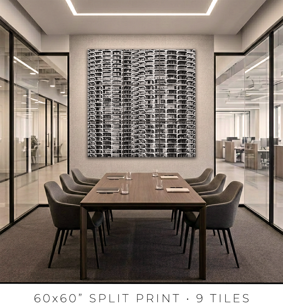 Marina City From London House Rooftop - Igor Menaker Fine Art Photography