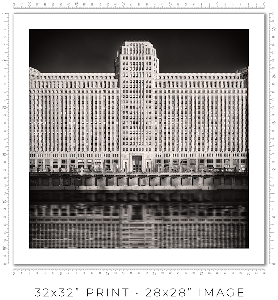 Merchandise Mart Reflected in Chicago River