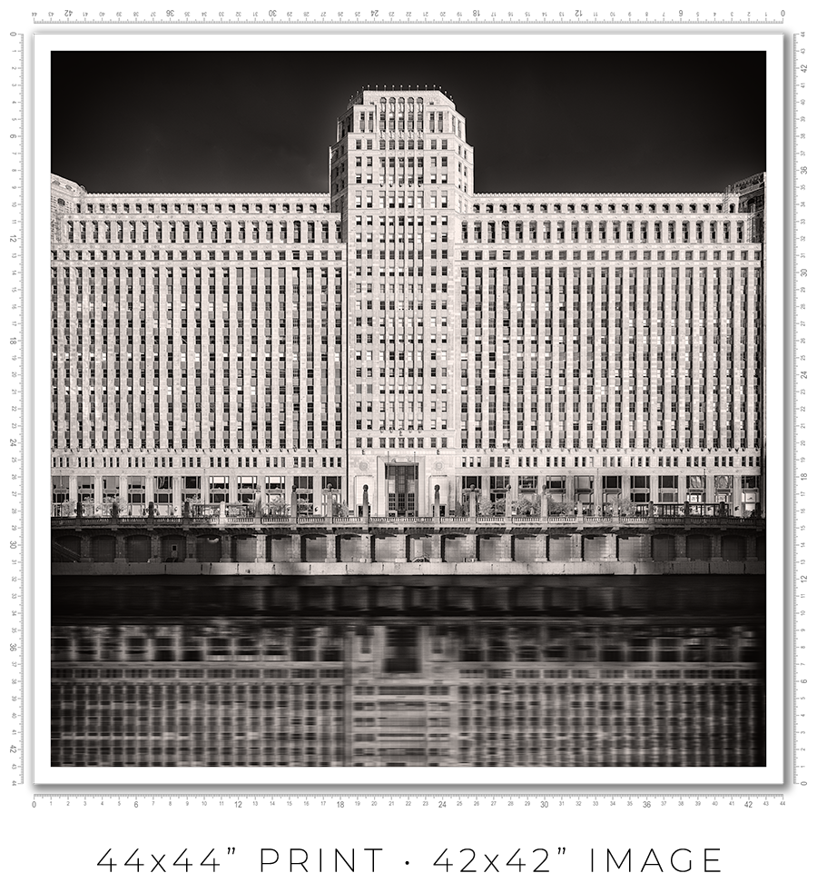 Merchandise Mart Reflected in Chicago River
