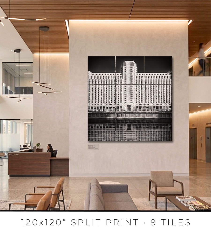 Merchandise Mart Reflected in Chicago River