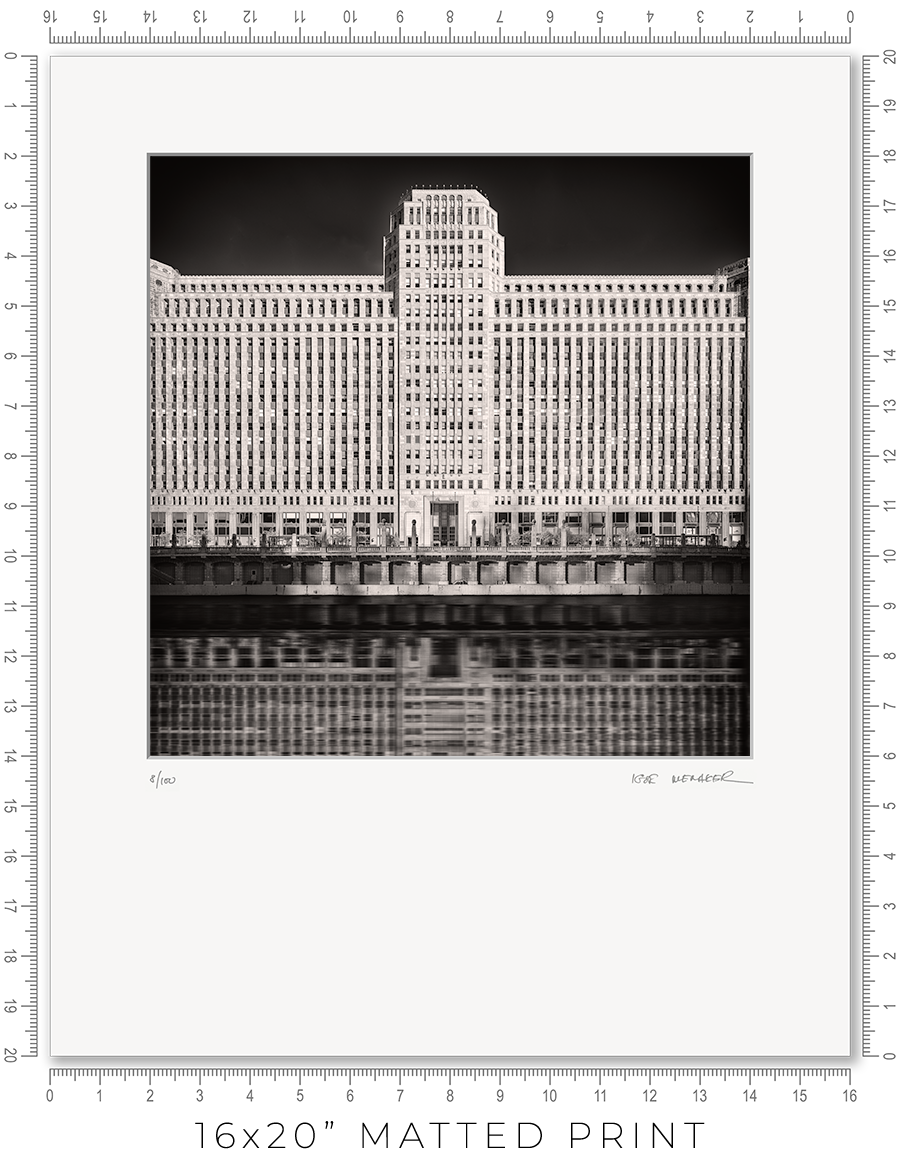Merchandise Mart Reflected in Chicago River