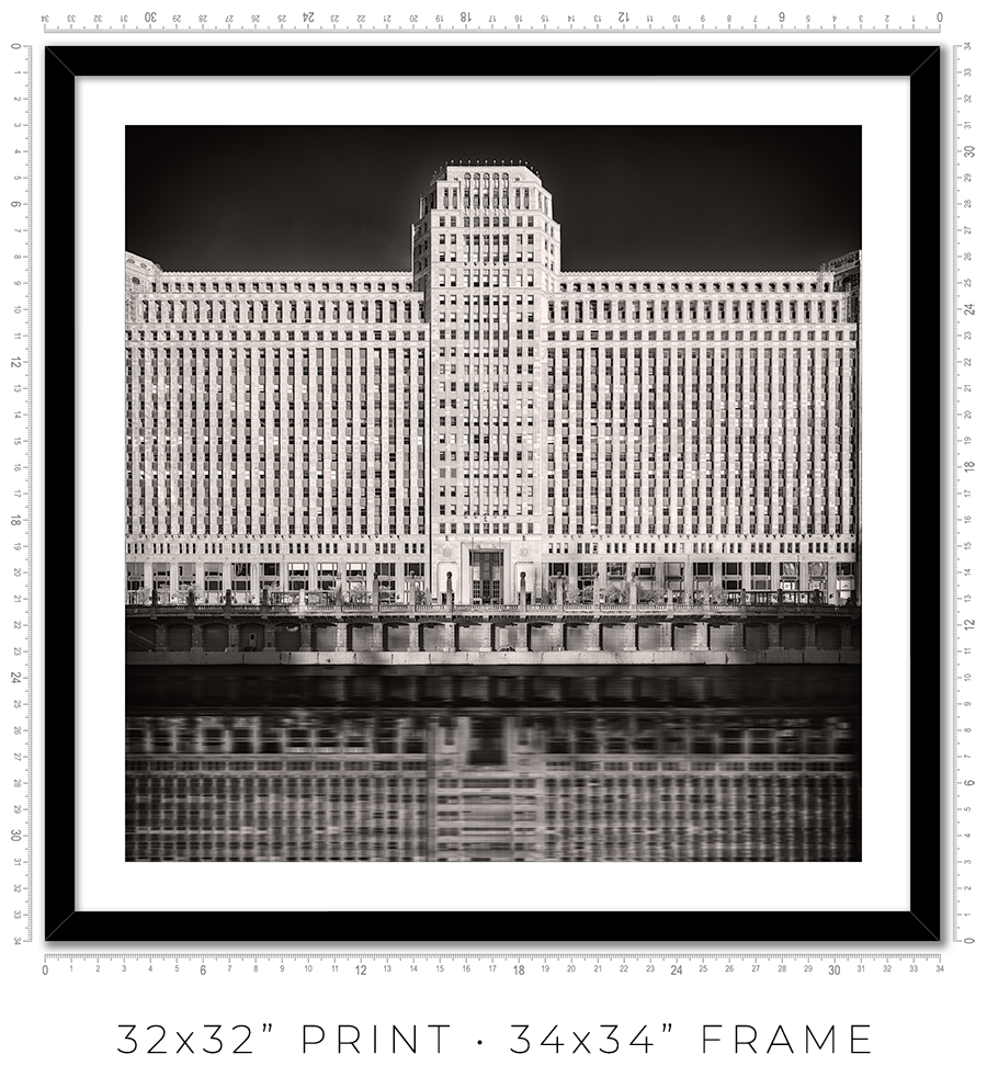 Merchandise Mart Reflected in Chicago River