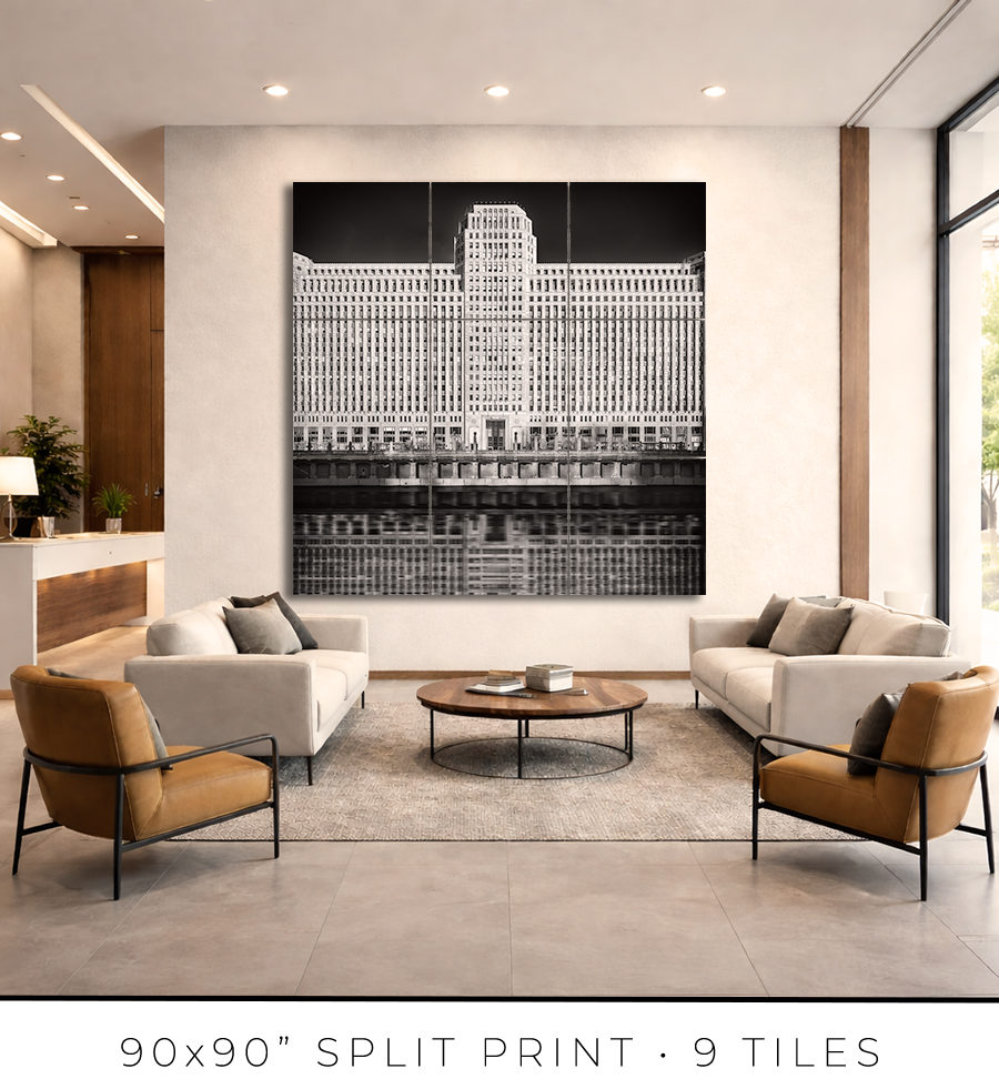 Merchandise Mart Reflected in Chicago River