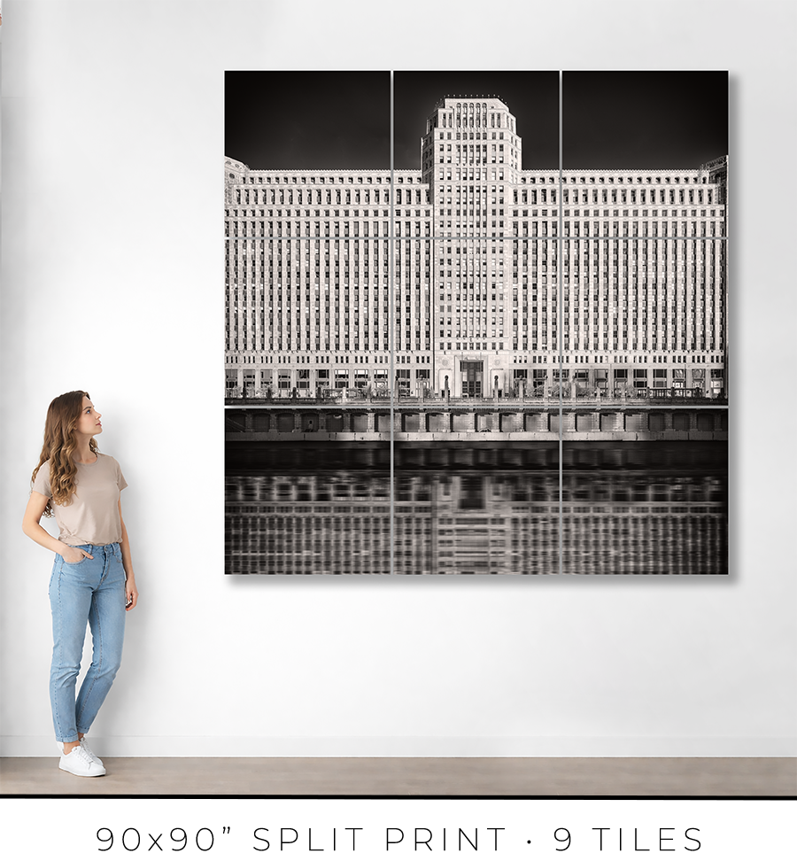 Merchandise Mart Reflected in Chicago River