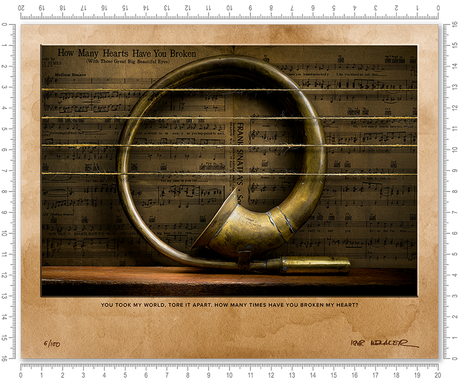 You took my world, tore it apart. How many times have you broken my heart? - Igor Menaker Fine Art Photography