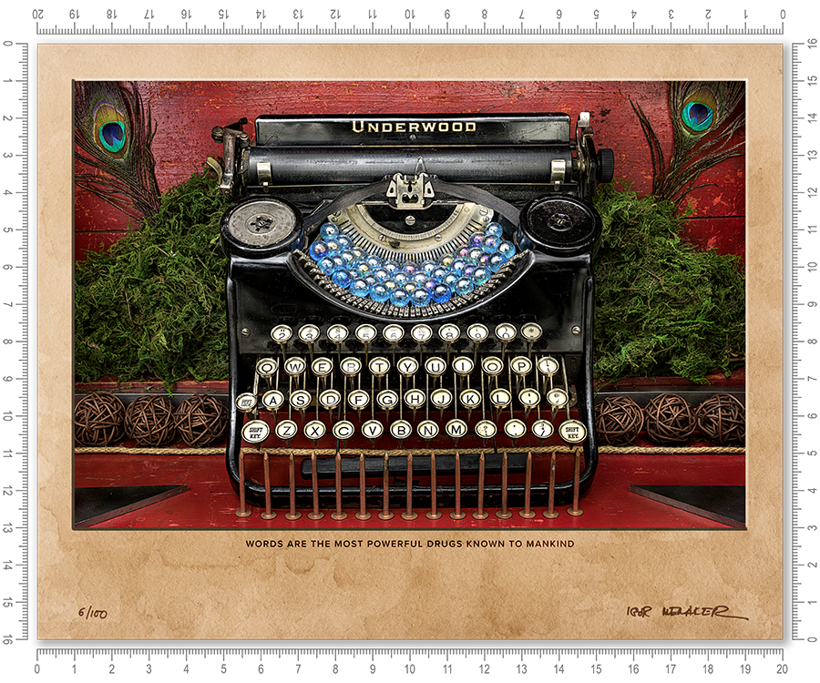 Words are the most powerful drugs known to mankind - Igor Menaker Fine Art Photography
