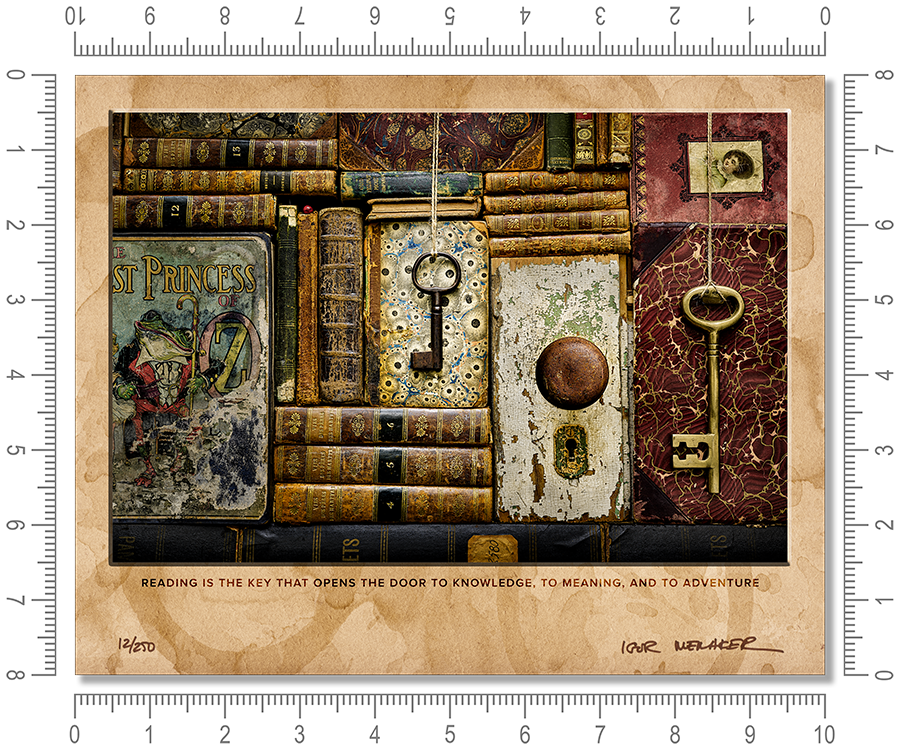 Reading is the key that opens the door to knowledge, to meaning, and to adventure - Igor Menaker Fine Art Photography
