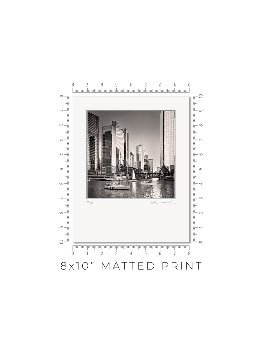 Sailboats Waiting At Wolf Point - Igor Menaker Fine Art Photography