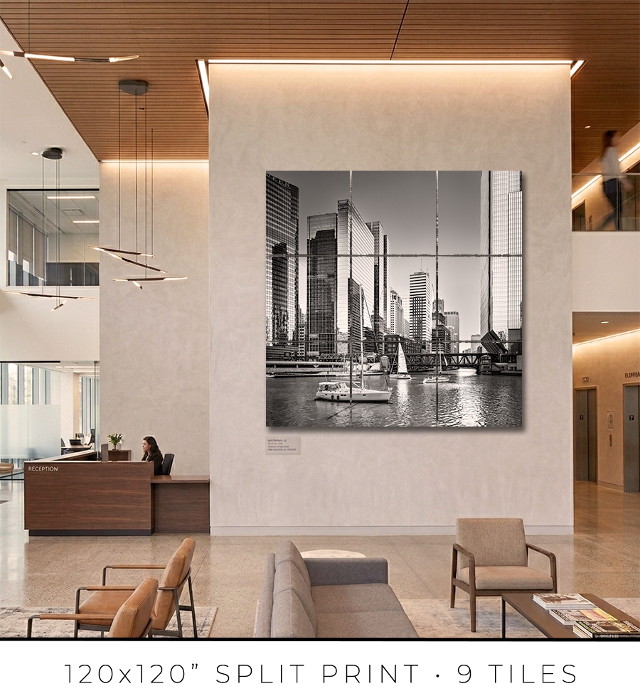 Sailboats Waiting At Wolf Point - Igor Menaker Fine Art Photography