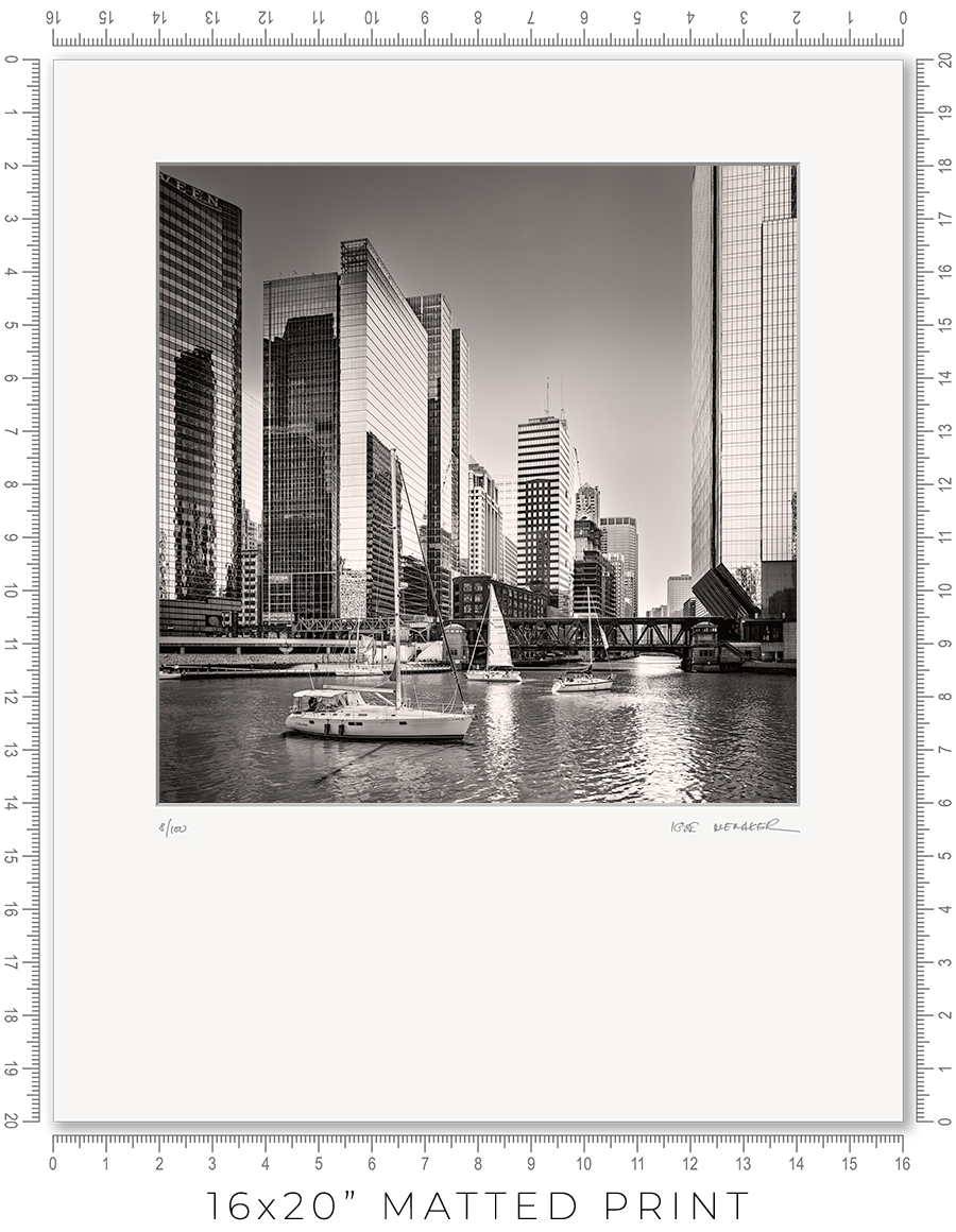Sailboats Waiting At Wolf Point - Igor Menaker Fine Art Photography