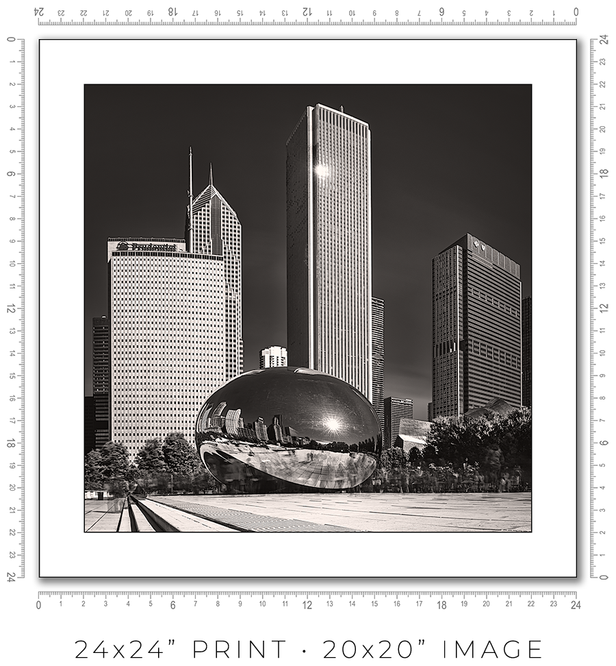 The Bean And The Chicago Skyline - Igor Menaker Fine Art Photography