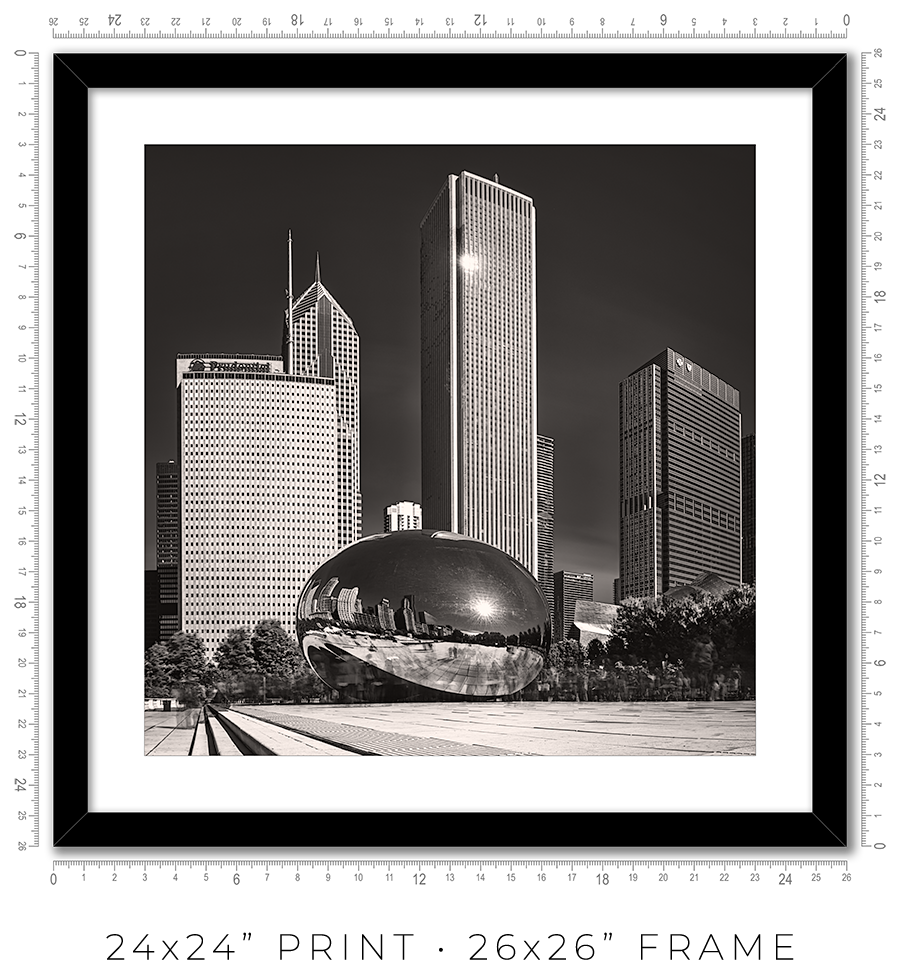 The Bean And The Chicago Skyline - Igor Menaker Fine Art Photography