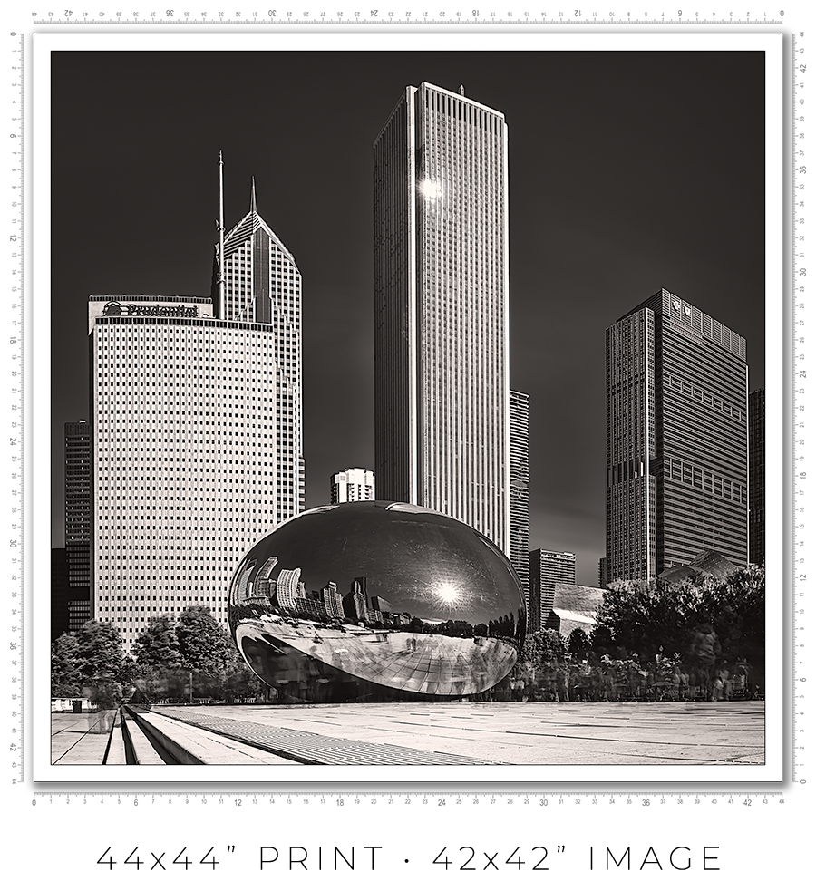 The Bean And The Chicago Skyline - Igor Menaker Fine Art Photography
