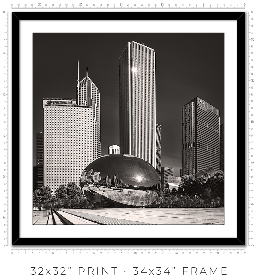 The Bean And The Chicago Skyline - Igor Menaker Fine Art Photography