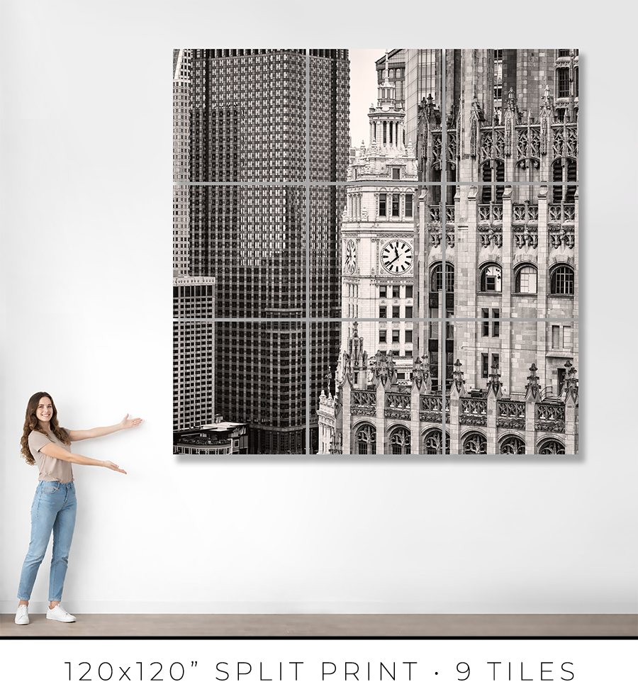 Tribune–Wrigley–Burnett Vertical Alignment - Igor Menaker Fine Art Photography
