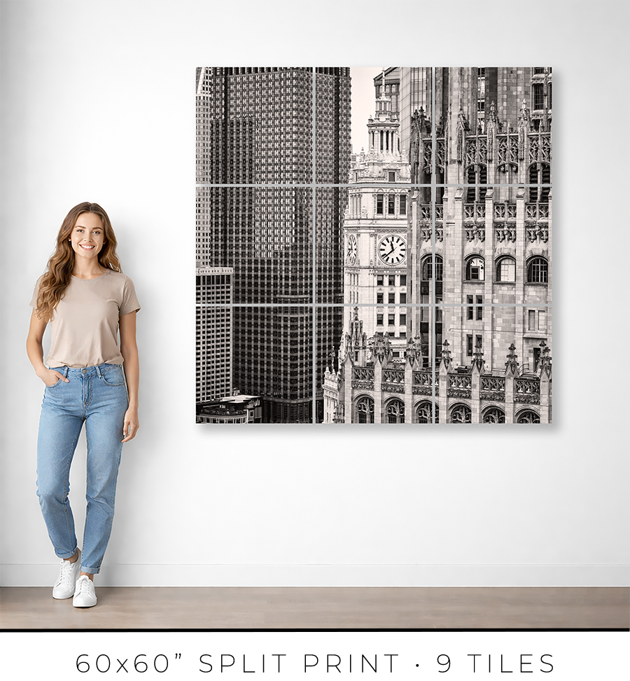 Tribune–Wrigley–Burnett Vertical Alignment - Igor Menaker Fine Art Photography
